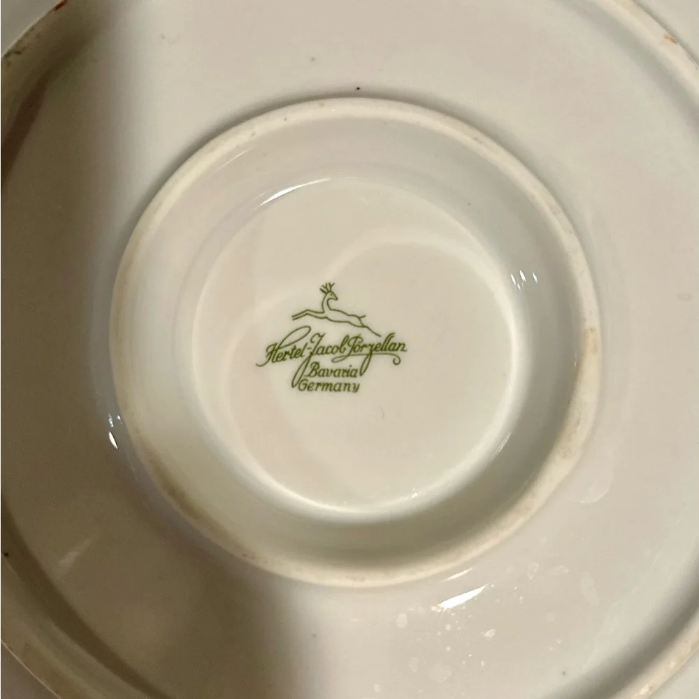 Gorgeous Bavaria Gravy Boat Porcelain Pastel Flowers Pink Germany Hertel-Jacob